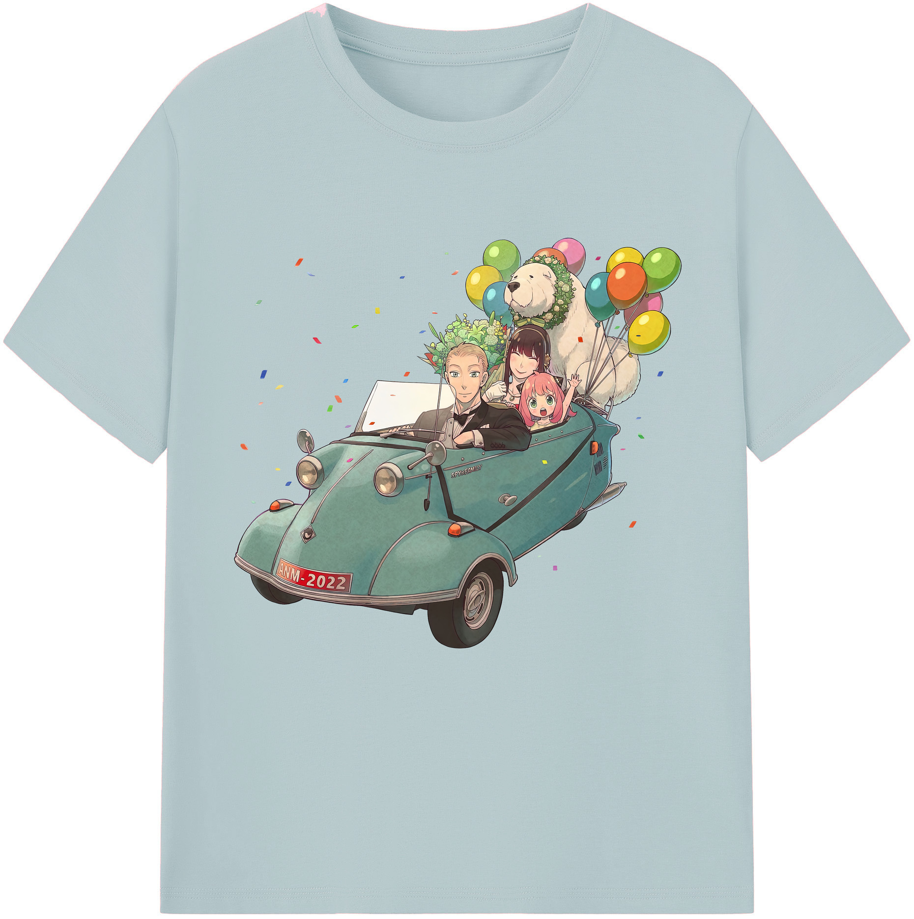 （画像用） SPY×FAMILY间谍家家酒 綿100％半袖Tシャツ（フロントプリント）